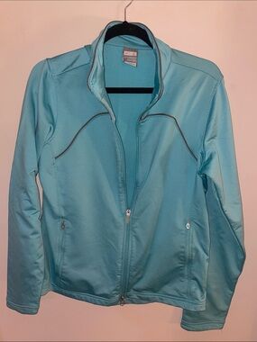 Light Blue Women's Full-Zip Jacket